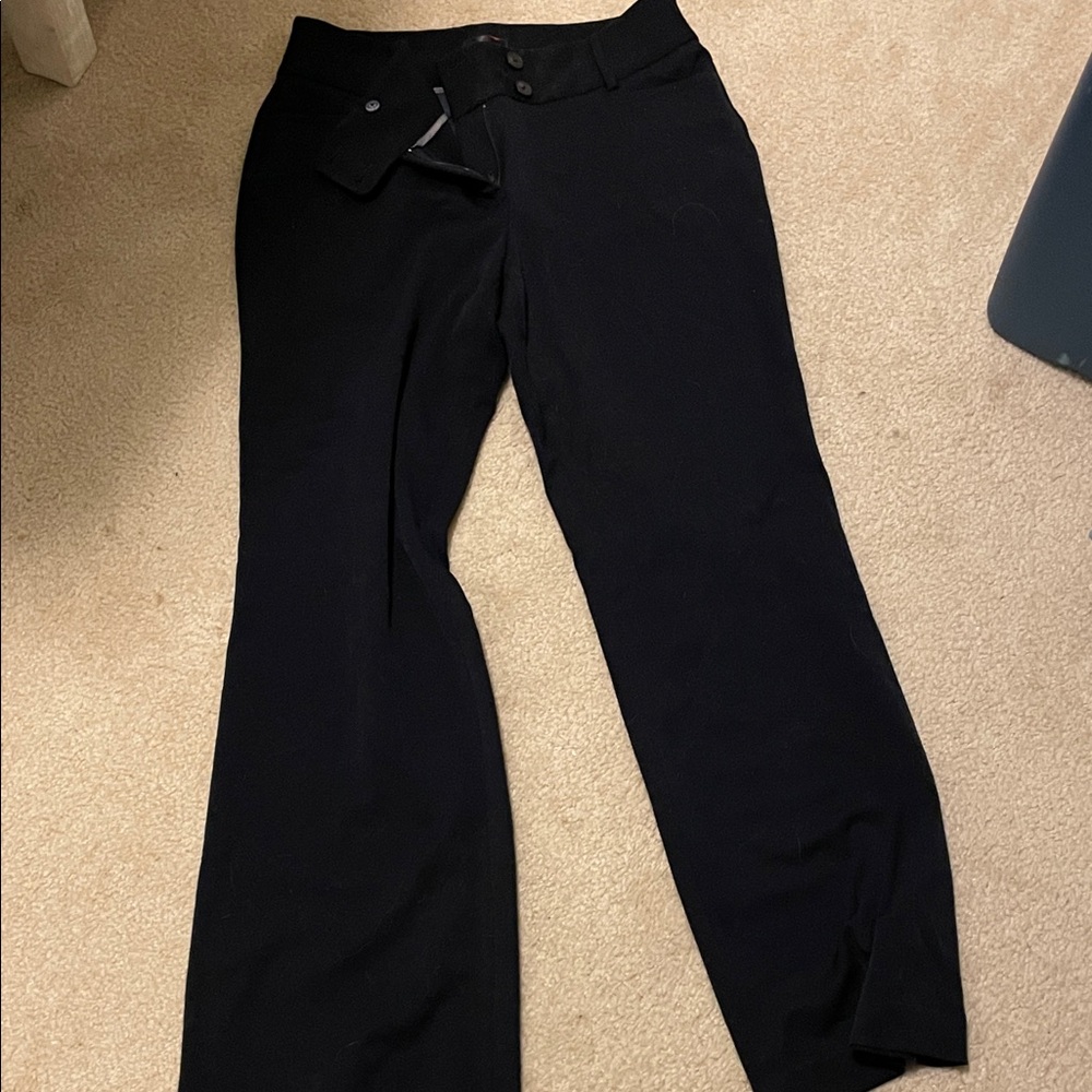 Rafaella Women's Classic Black Wide Leg Pants